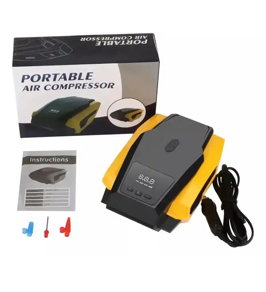Compresor De Aire Inflador Portátil Digital Para Carro