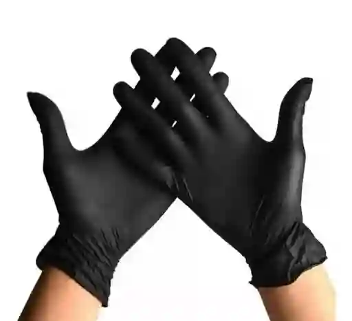 Guante Nitrilo Negro X 100 Unidades