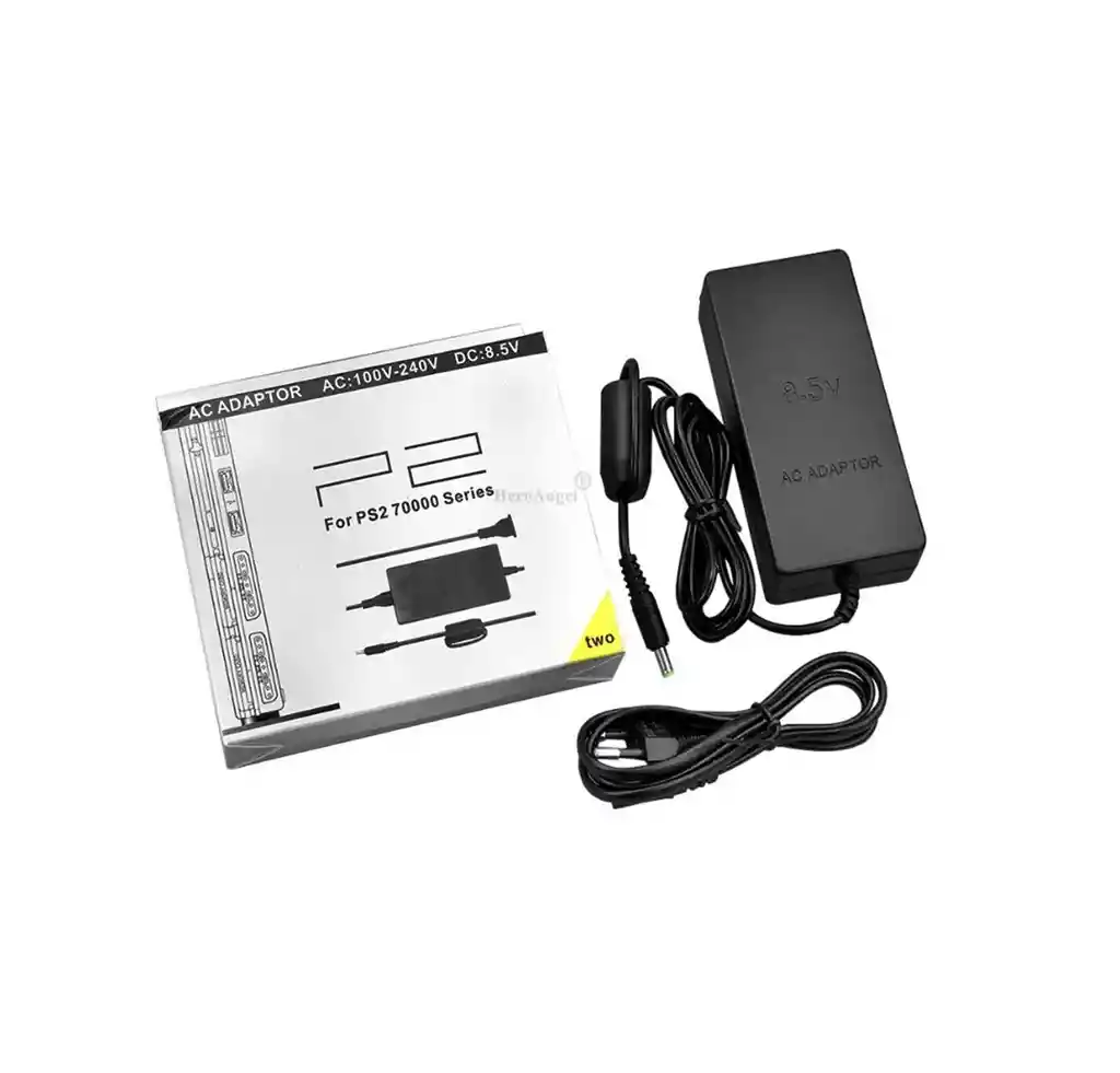 Cargador Adaptador Compatible Con Ps2 Play 2 Negro