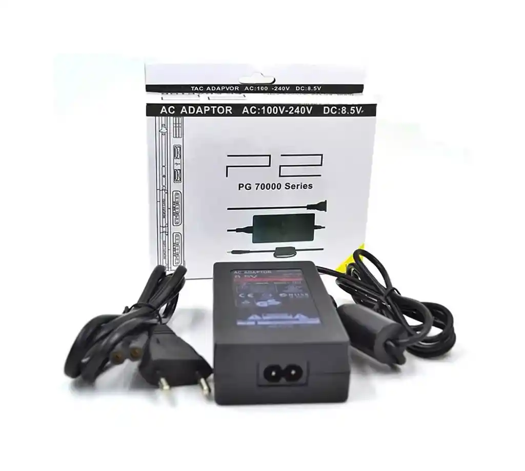 Cargador Adaptador Compatible Con Ps2 Play 2 Negro