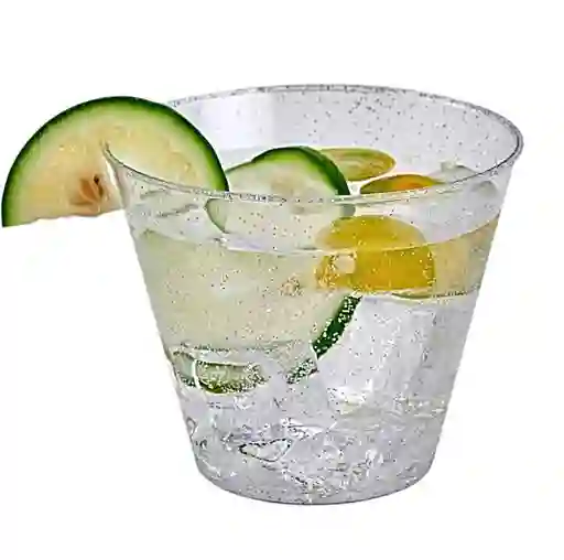 Vasos Plateados 9 Onzas Escarchado X 10 Unds