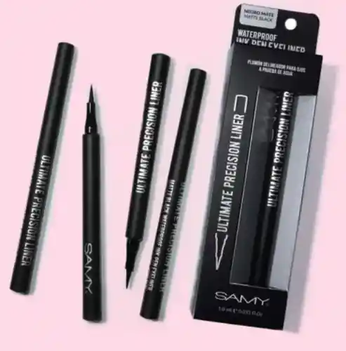 Samy Ultimate Precision Liner – Plumón Delineador Waterproof Negro Mate
