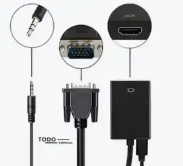 Adaptador Vga A Hdmi 1080p Con Audio