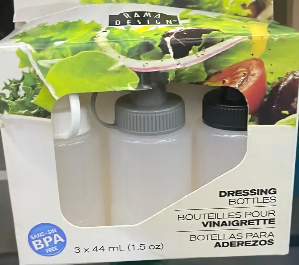Set De Botellas Para Aderezos X3und De 44 Ml