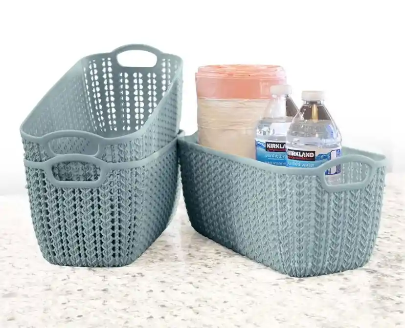 Canasta Organizadora Multiusos Tejido Rattan