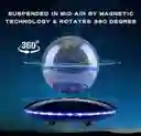 Globo Terraqueo Flotante Con Base Con Luz Led