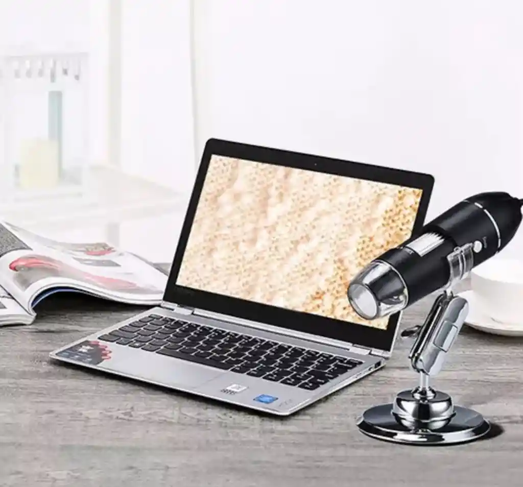 Microscopio Usb Digital 1600x 8 Led Electronico Capilografo