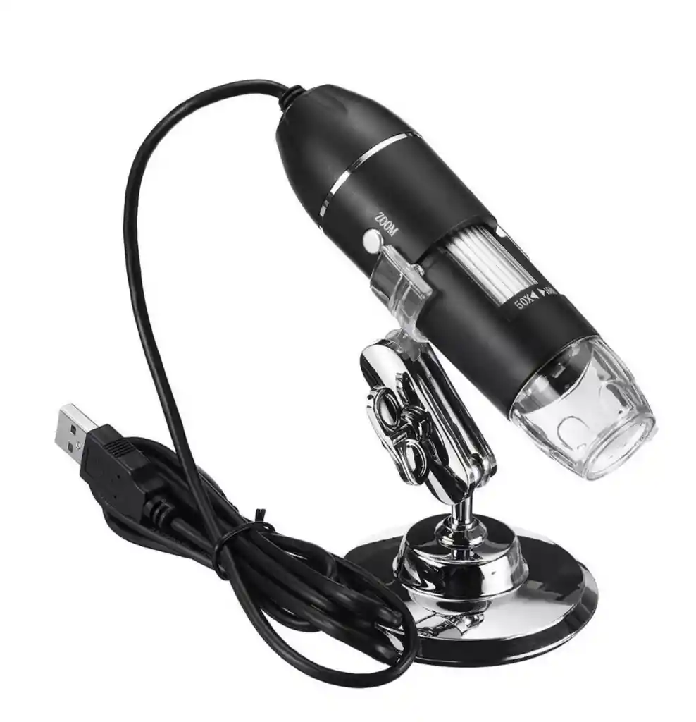 Microscopio Usb Digital 1600x 8 Led Electronico Capilografo