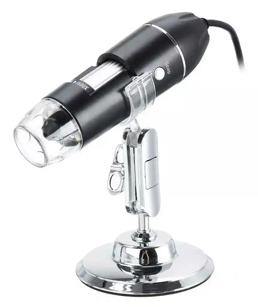 Microscopio Usb Digital 1600x 8 Led Electronico Capilografo