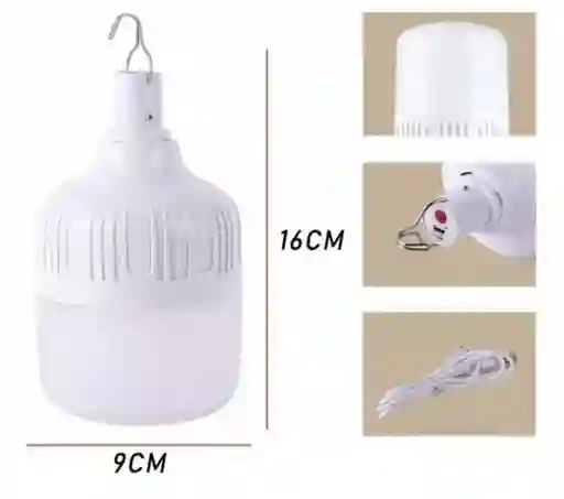 Bombillo Led Recargable 20w Lampara De Emergencia