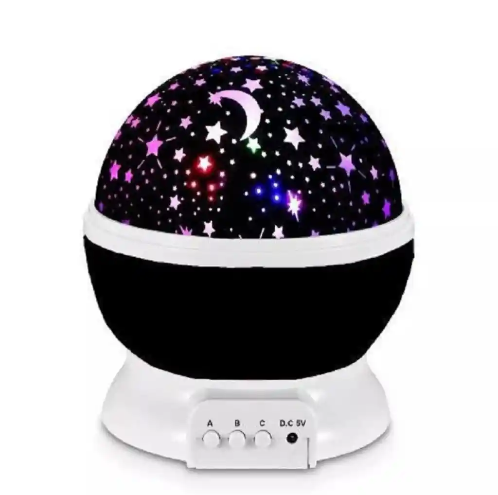 Lampara Rotatoria Proyector Cielo Estrellas Noche Dormir Luz