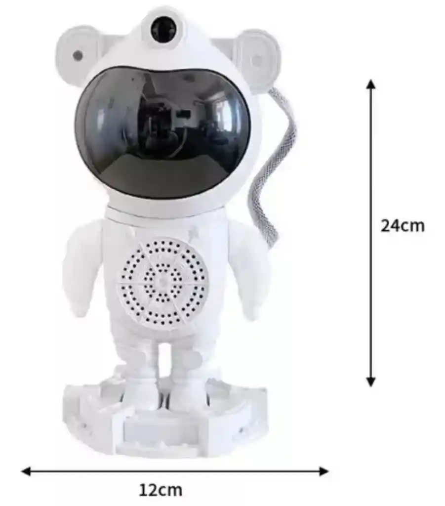 Lampara Proyectora Astronauta Bluethooth Nebulosa Glaxia Sonidos Relajantes Temporizador