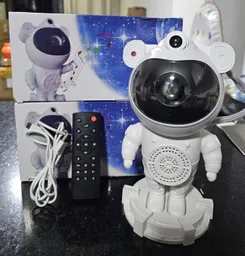 Lampara Proyectora Astronauta Bluethooth Nebulosa Glaxia Sonidos Relajantes Temporizador