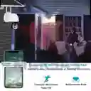 Cámara Panel Solar Ptz Full Hd Exterior Alarma Gira 360°