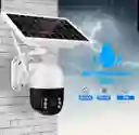 Cámara Panel Solar Ptz Full Hd Exterior Alarma Gira 360°
