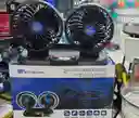 Ventilador Doble Para Carro Y Oficina Graduable Conexion Usb O Para Encendedor