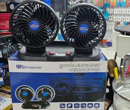 Ventilador Doble Para Carro Y Oficina Graduable Conexion Usb O Para Encendedor