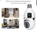 Cámara De Seguridad Bombillo Robot Doble Cámara Wifi