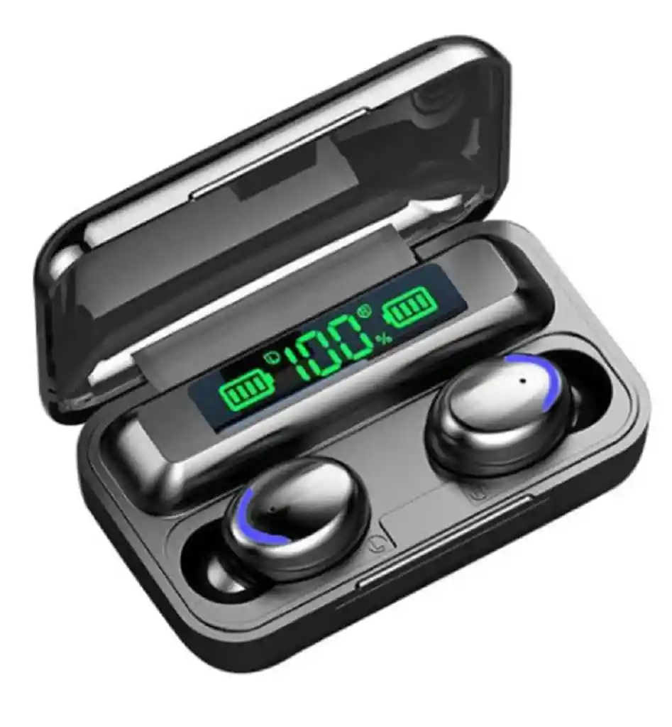 Audífonos Inalambricos Bluetooth F9-5 Negro Power Banck
