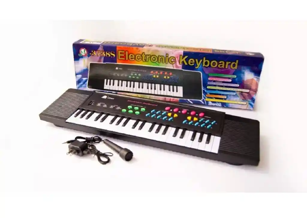 Organeta Para Niños M 3738s Micrófono + Adaptador Corriente