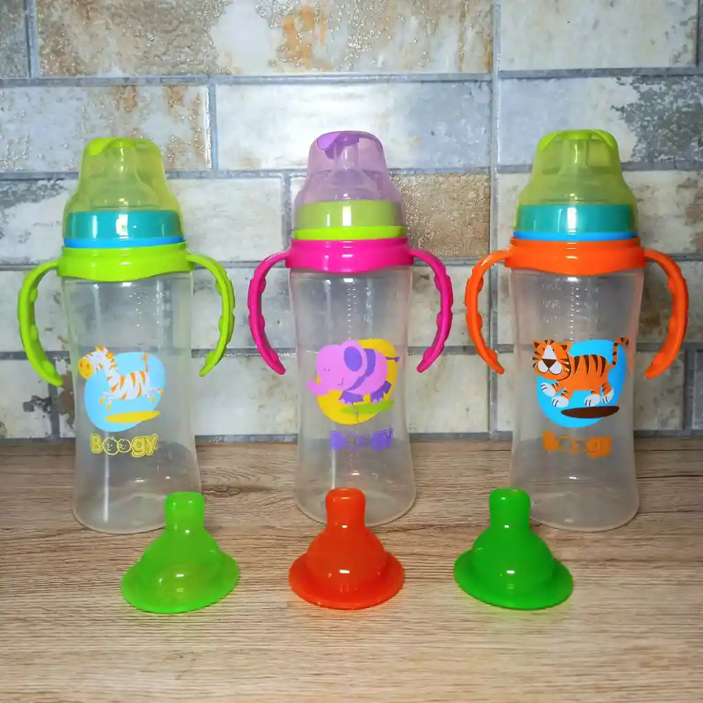 Tetero 13 Onzas Boogy Doble Chupo Surtido