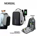 Morral Mochila Bolso Antirrobo Con Cargador Impermeable
