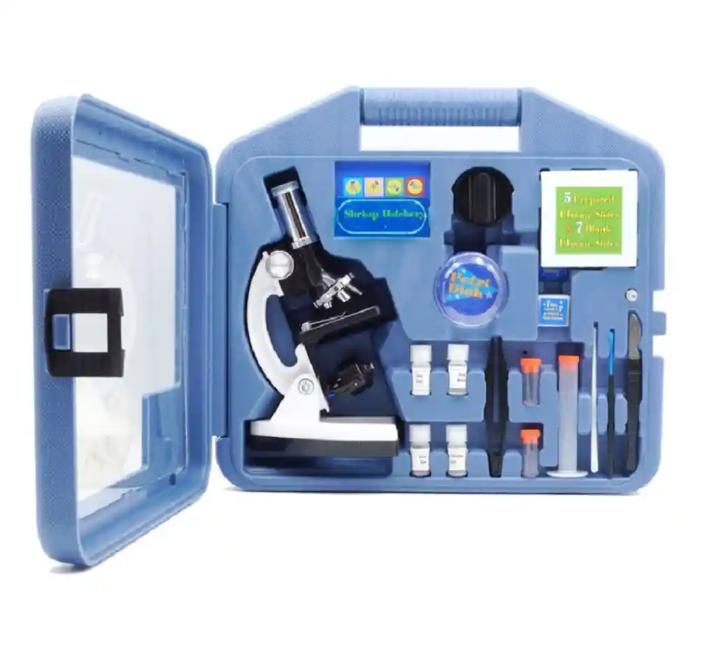 Microscopio Monocular Niños Didactico Kit 28 Piezas