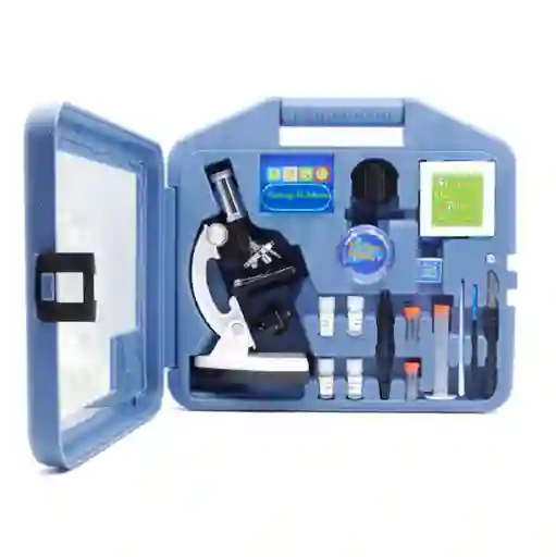 Microscopio Monocular Niños Didactico Kit 28 Piezas