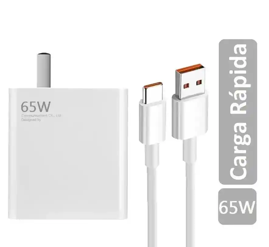 Cargador Tipo C Carga Rápida 67w Celular Android Samsung Xiaomi Motorola Macbook