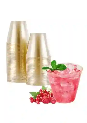 Vasos 5 Onzas Dorados Cristal X 15 Unds
