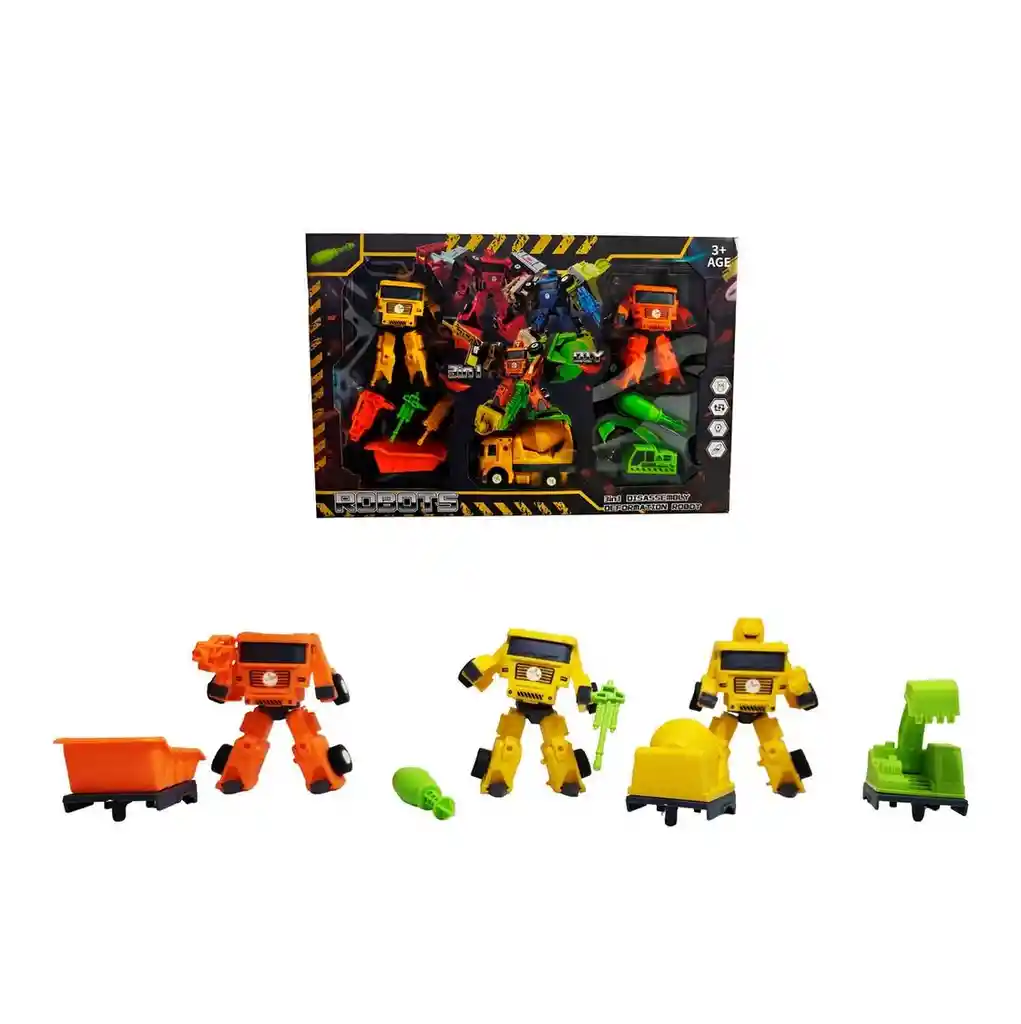 Carros Robots Construccion Armable Juguete Didactico Niños