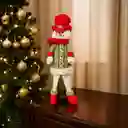 Cubre Botellas De Vino Diseño Navideño Hombre De Nieve Figuras