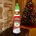 Cubre Botellas De Vino Diseño Navideño Hombre De Nieve Gorro Figuras
