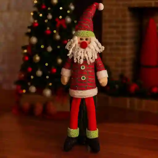 Cubre Botellas De Vino Diseño Navideño Papá Noel