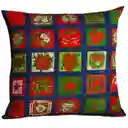 Cojín Grande Con Diseño Navideño Adornos