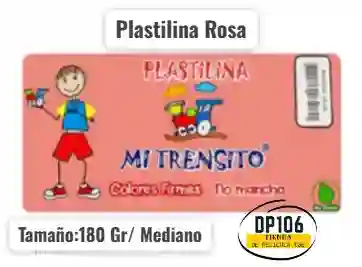 Plastilina Rosa 180 Gramos Mediana