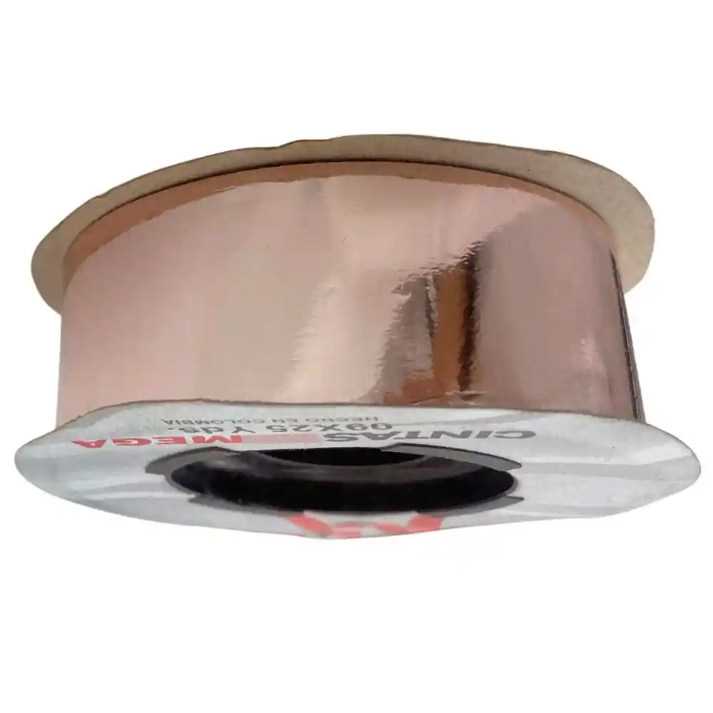 Cinta Papel Metalizada 9 X 25 - Rosado Oro