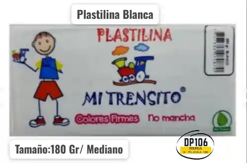 Plastilina Blanca 180 Gramos Mediana