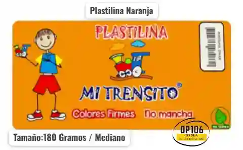 Plastilina Naranja 180 Gramos Mediana