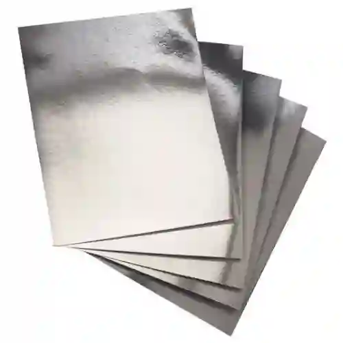 Cartulina Metalizada 70x50cm 250g Plateada