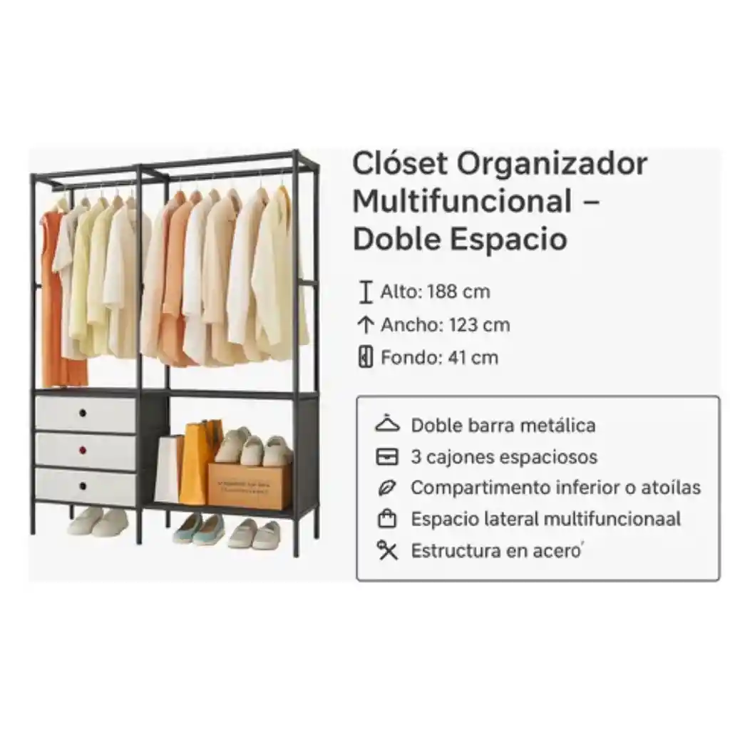 Closet De Lujo 2 Cuerpos - Rappi