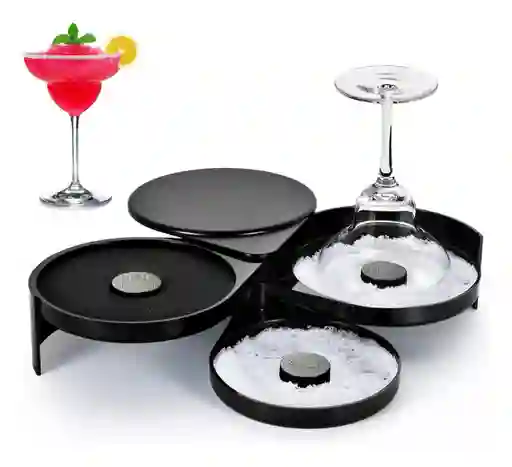 Labiador Bordeador Escarchador De Copas Vasos 3 Puestos Bar