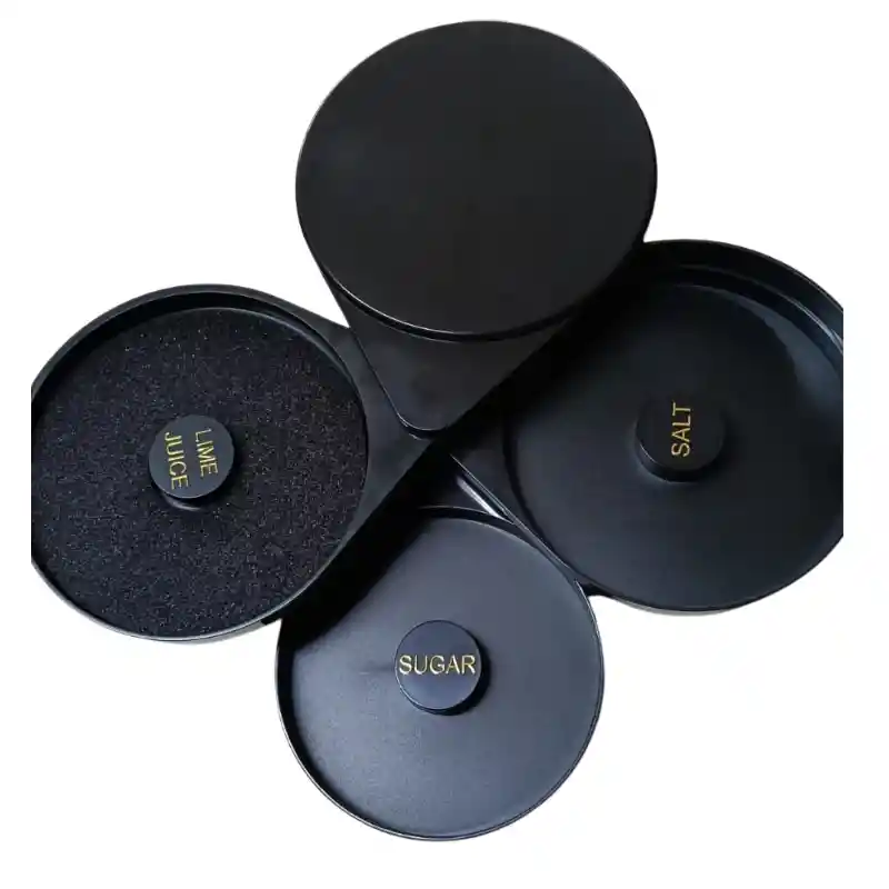 Labiador Bordeador Escarchador De Copas Vasos 3 Puestos Bar