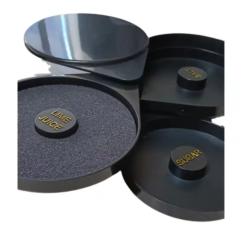 Labiador Bordeador Escarchador De Copas Vasos 3 Puestos Bar