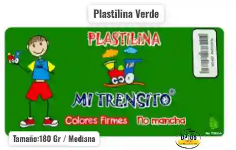 Plastilina Verde Manzana 180 Gramos Mediana