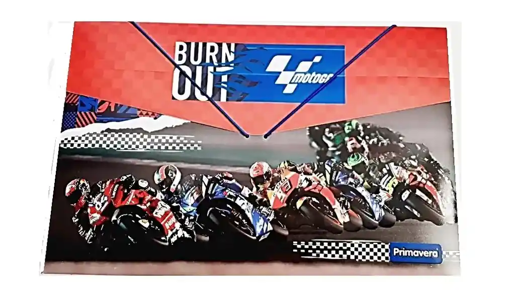 Carpeta Fuelle Plastica Para Niño Motocross 239-019 Primavera