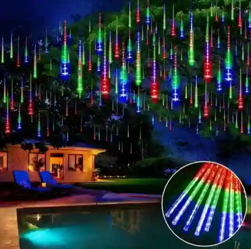 Luz Solar Lluvia Meteoritos Multicolor