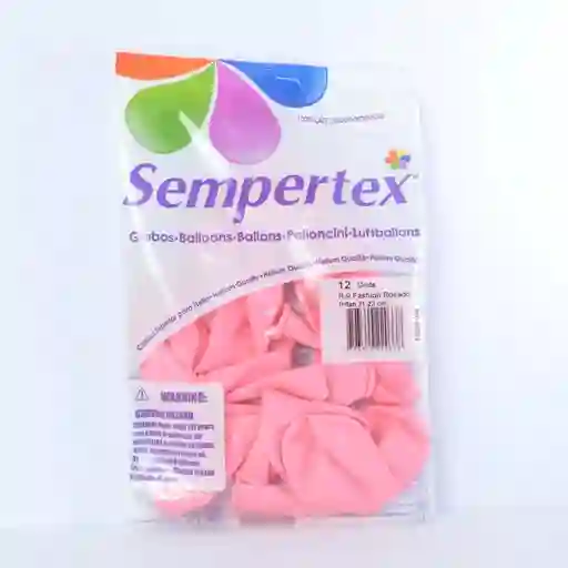 Globos Sempertex Rosado R9 X 12 Unidades - Fashion