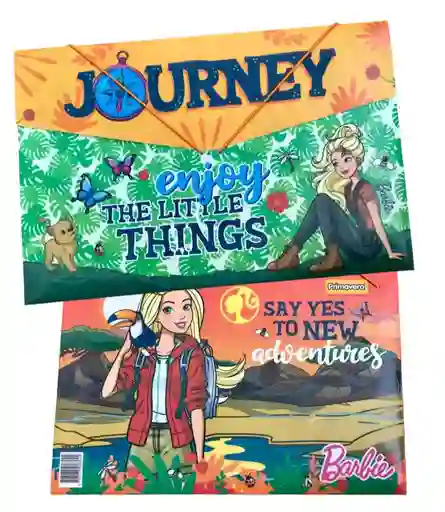 Carpeta Fuelle Plastica Para Niña Barbie Journey 233-019 Primavera