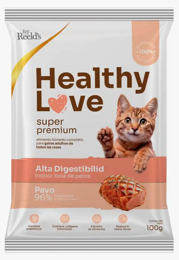 Alimento Humedo Para Gatos Cocido Al Vapor De Pavo 100 Gr Snack Para Gato